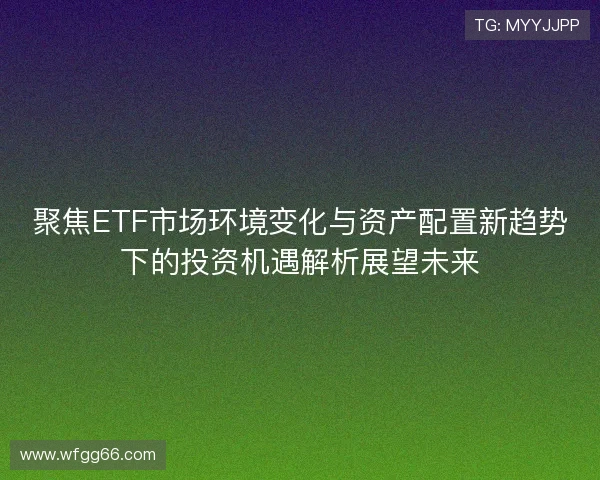 聚焦ETF市场环境变化与资产配置新趋势下的投资机遇解析展望未来