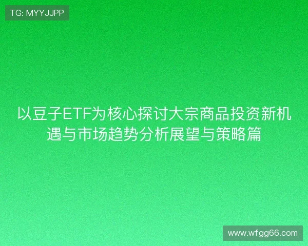 以豆子ETF为核心探讨大宗商品投资新机遇与市场趋势分析展望与策略篇
